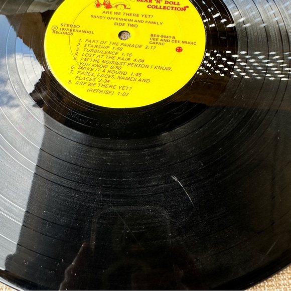 Are We There Yet Sandy Offenheim & Family 1978 LP Berandol Records -with lyrics - Picture 6 of 12